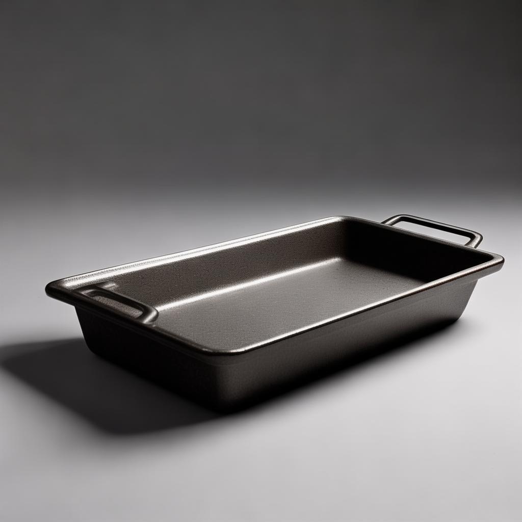 Cast Iron Casserole Dish Grey