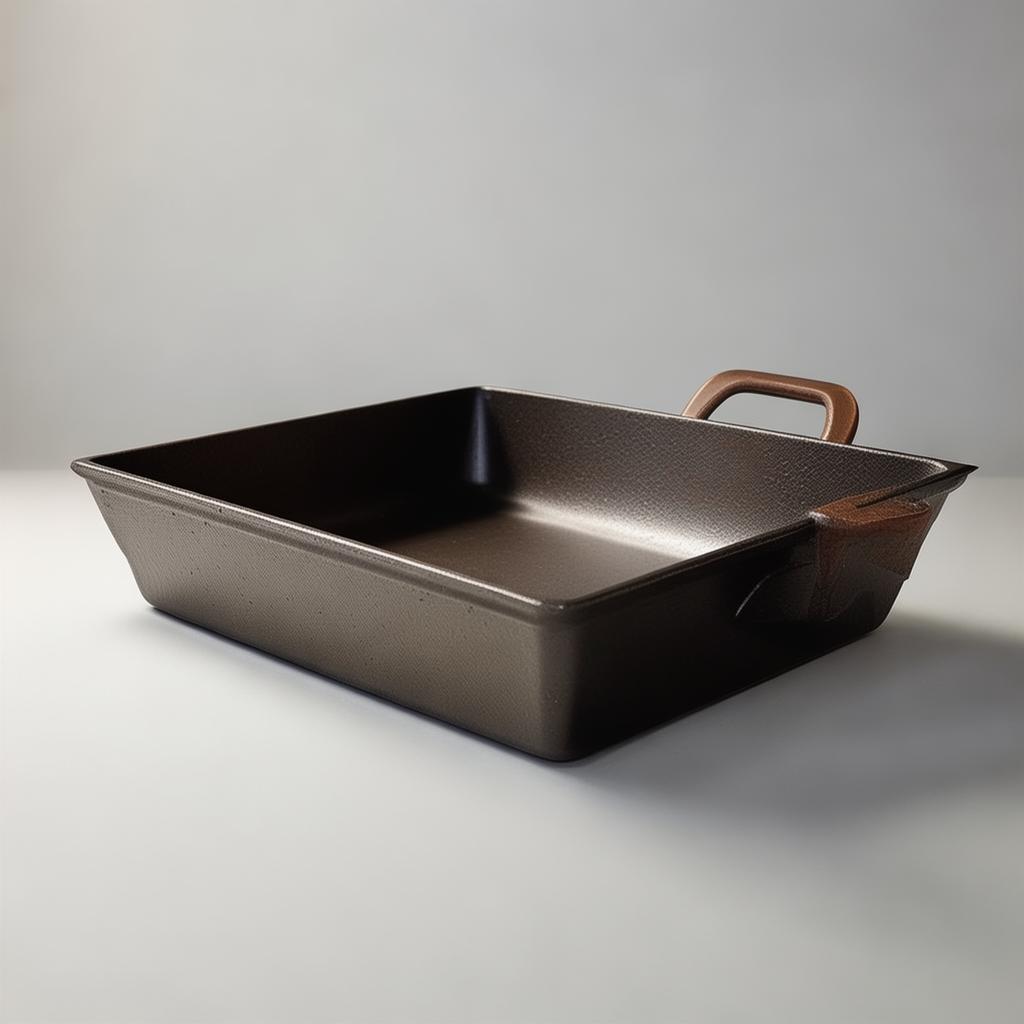 Frying Pan With Wooden Handle